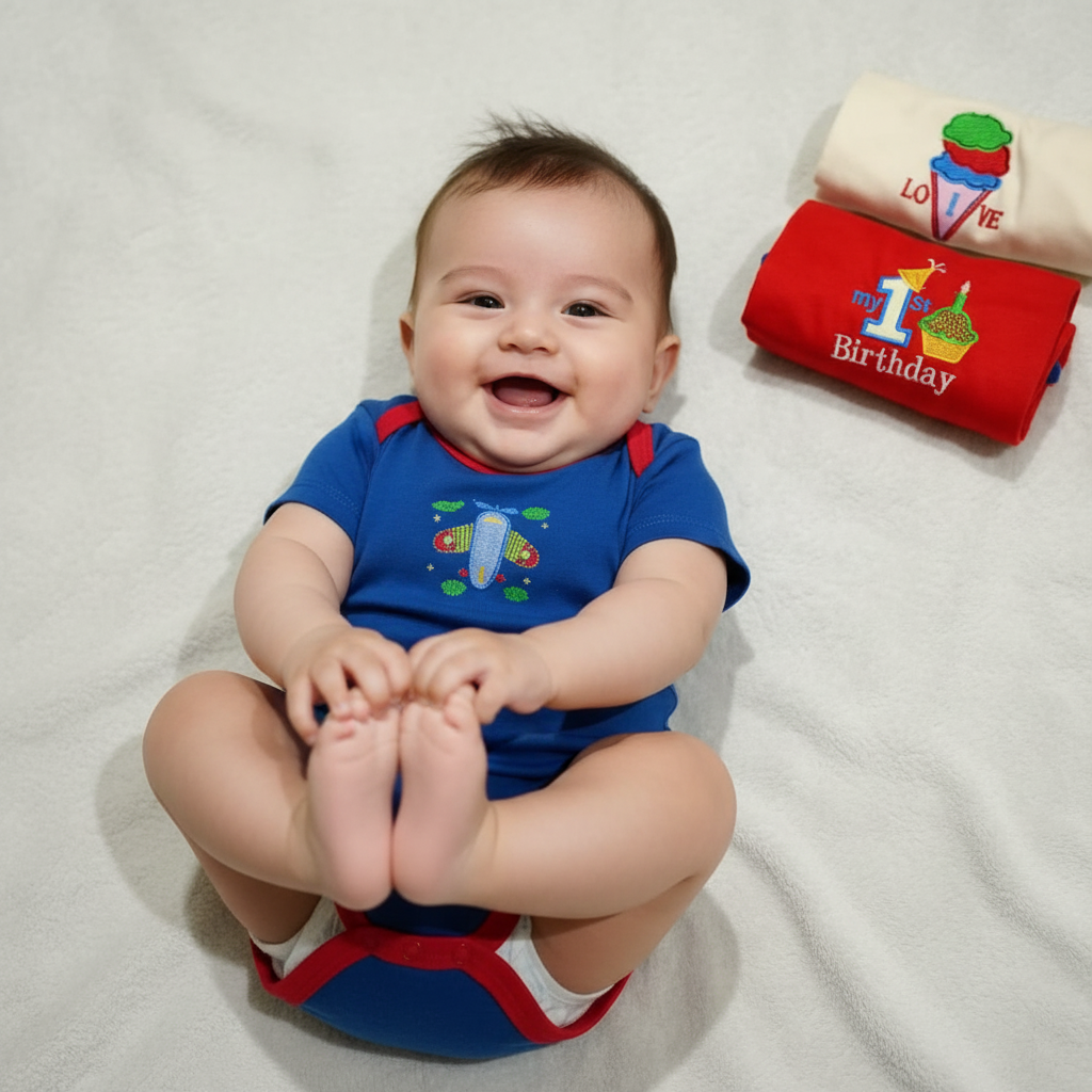 Neck Short Cotton Baby Boy | Chic And Cheeks