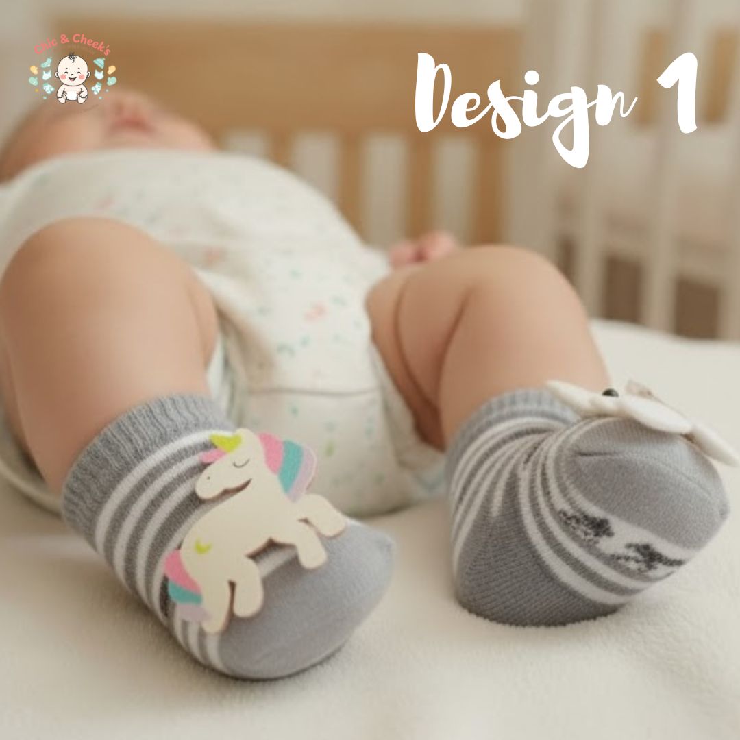 Cute 3D | Animal Baby Socks for Newborns | (0-3 Months)