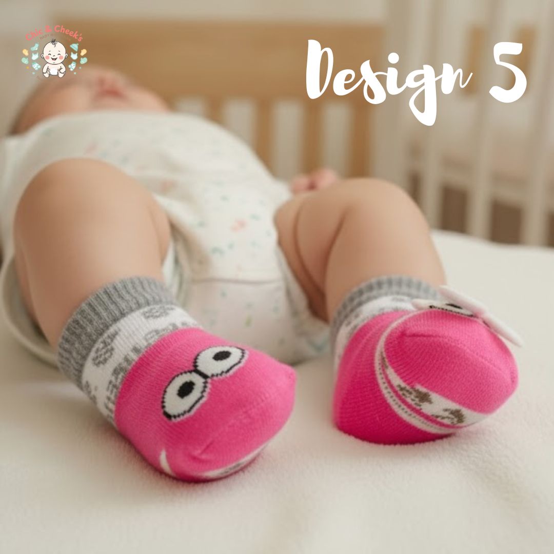 Cute 3D | Animal Baby Socks for Newborns | (0-3 Months)