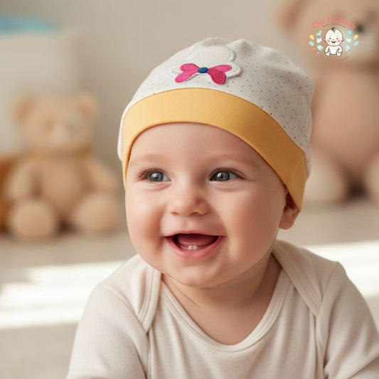Soft Baby Cap for Newborns | Dotted Cotton Beanie