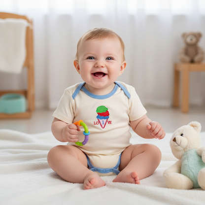 Neck Short Cotton Baby Boy | Chic And Cheeks