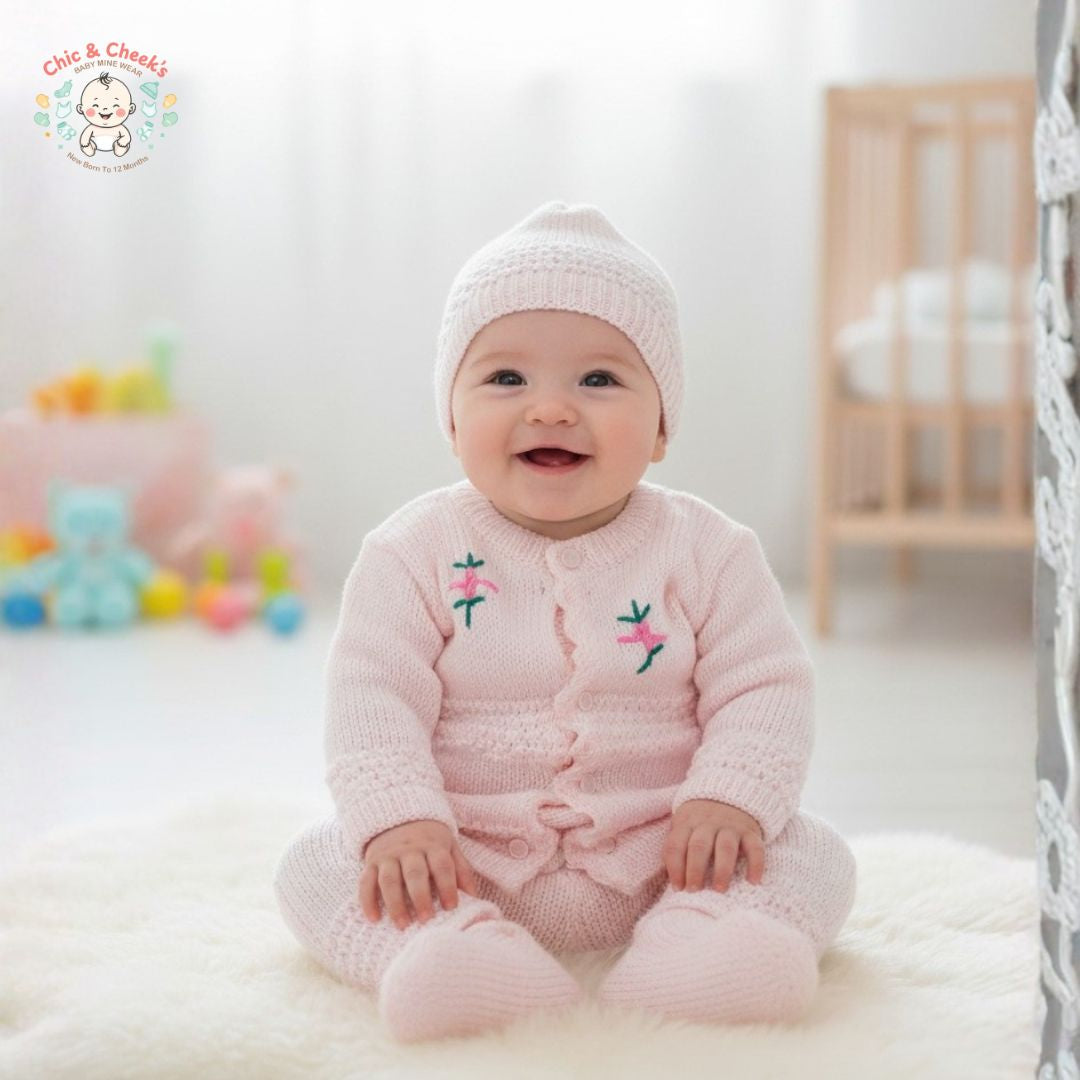 Baby Woolen Suits | 3 Pcs | Chic And Cheeks