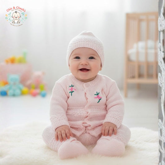 Baby Woolen Suits | 3 Pcs | Chic And Cheeks