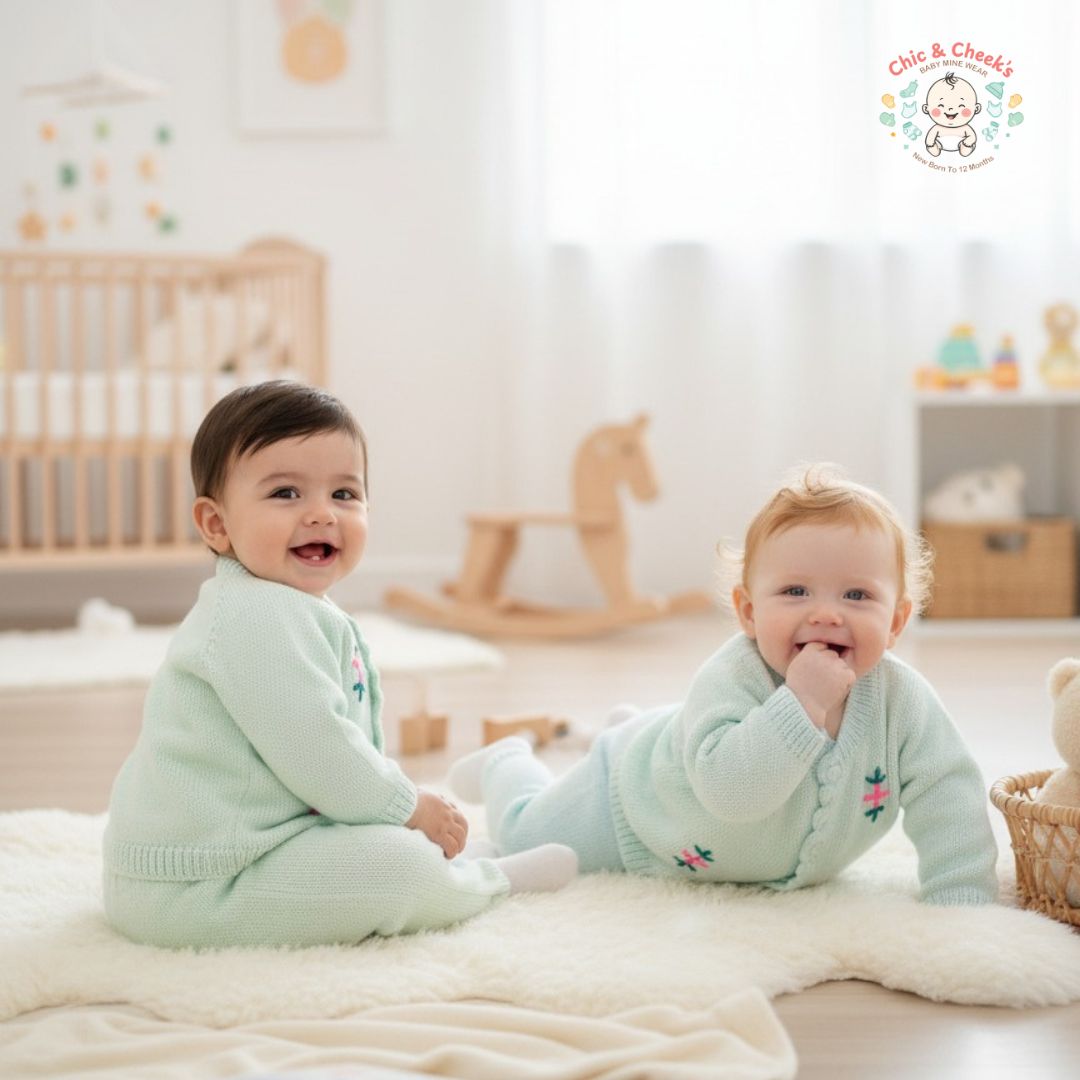 Baby Woolen Suits | 3 Pcs | Chic And Cheeks